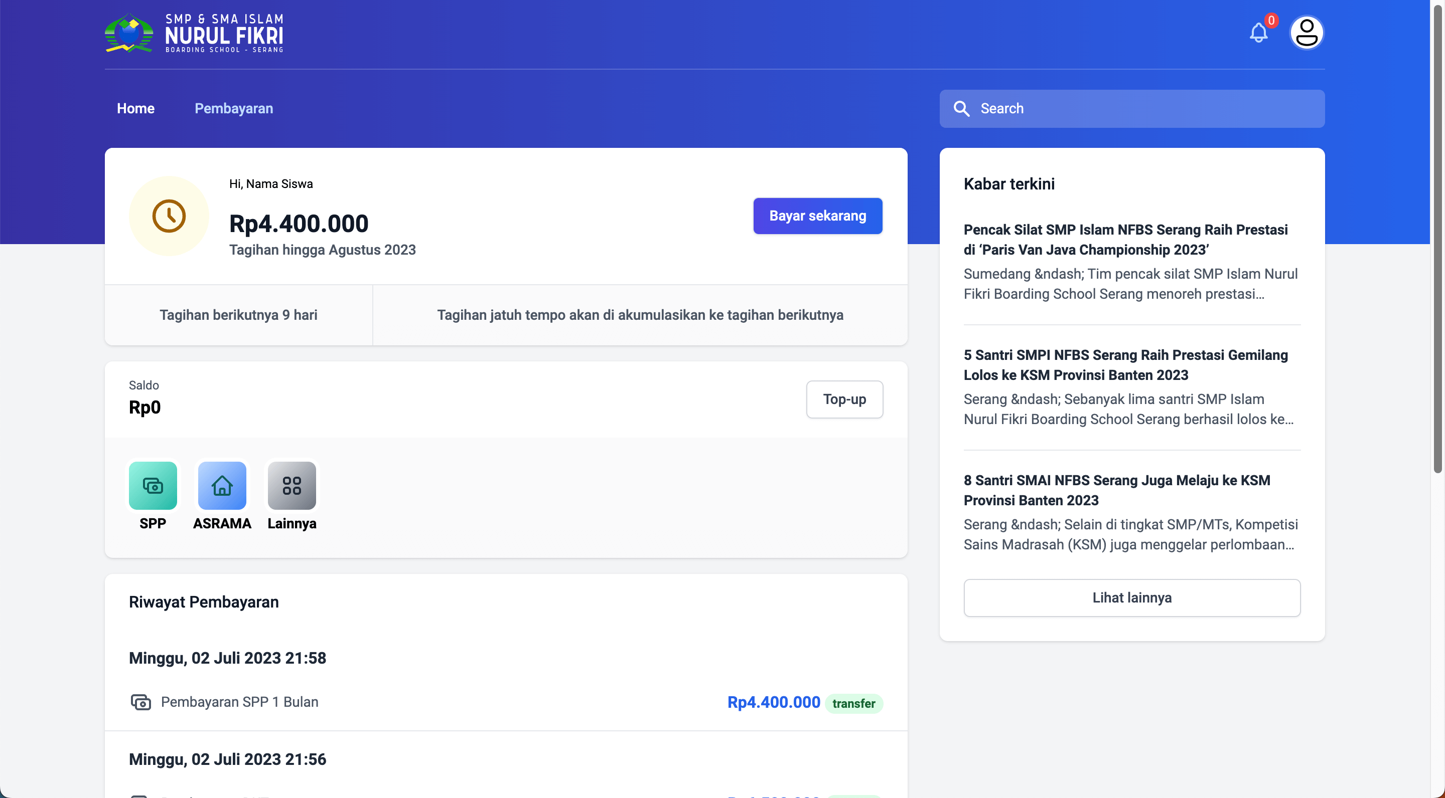 School Payment Platform